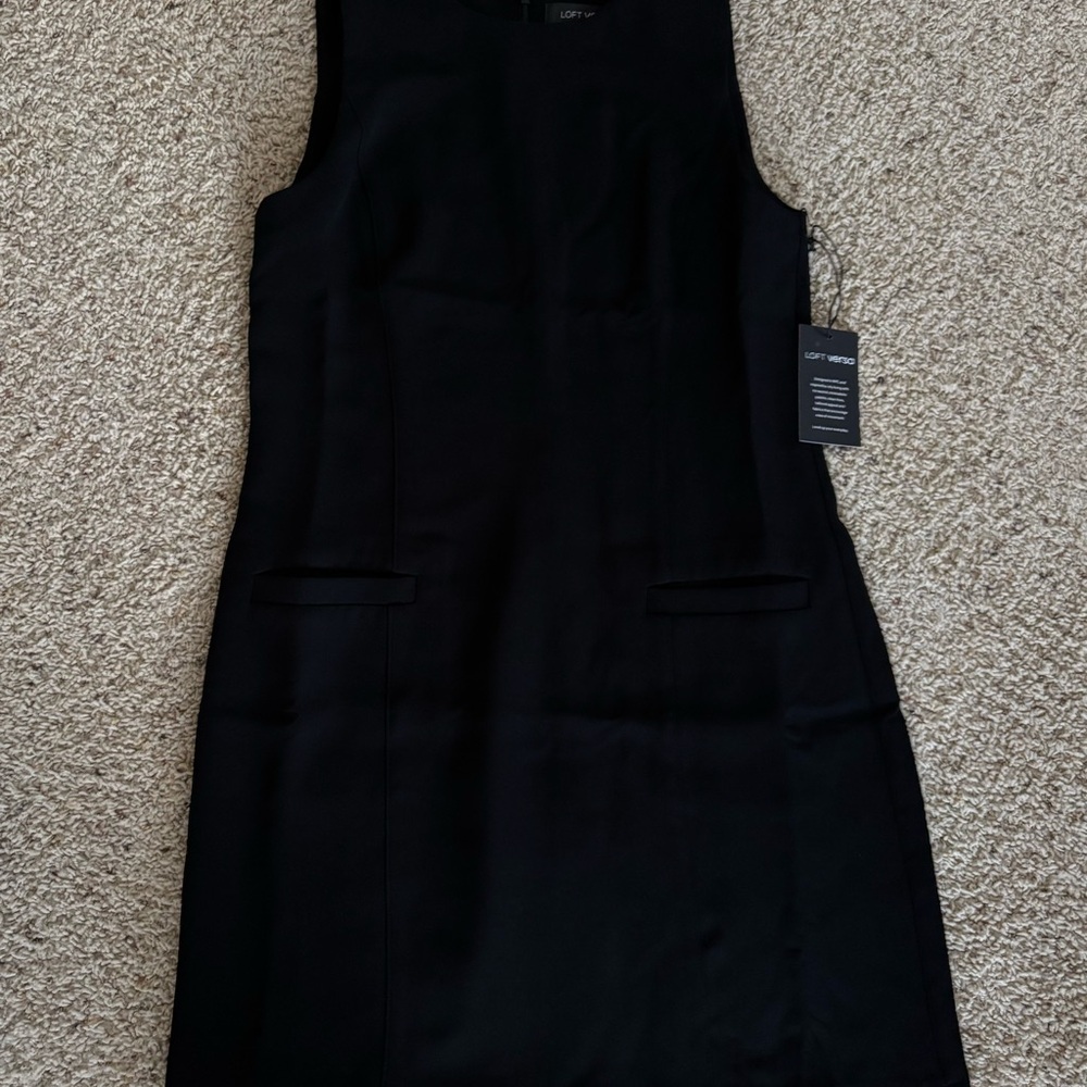 LOFT Black Sleeveless Mini Dress - Picture 7 of 9